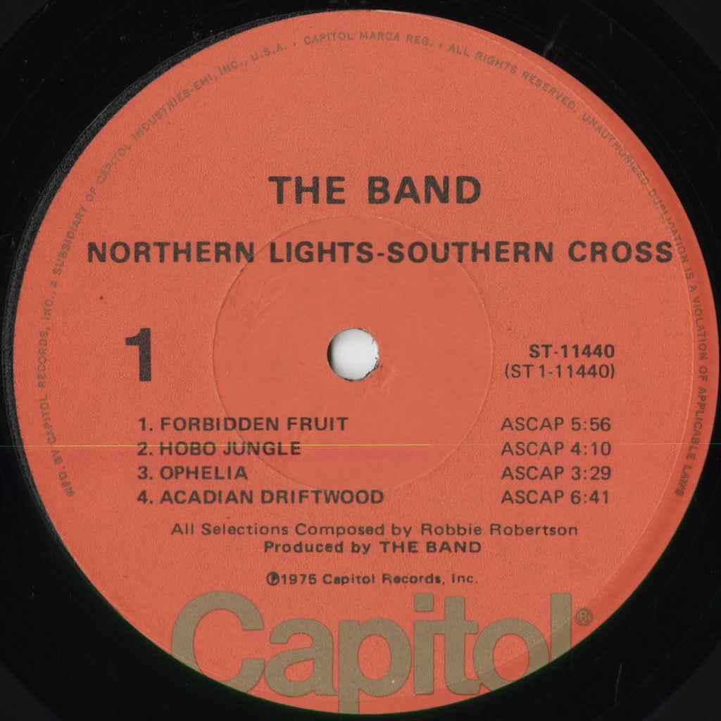 The Band - Northern Lights Southern Cross (ST-11440) 1975 US Capitol|中古LP