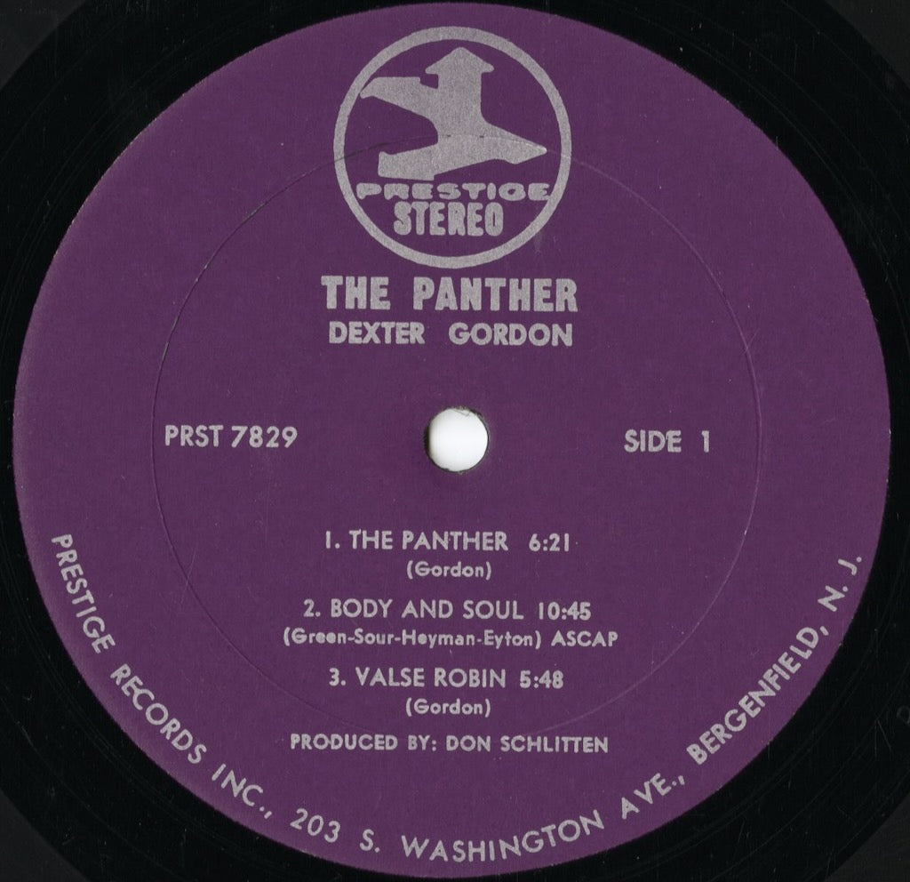 Dexter Gordon - The Panther! (PRST 10030) 1970 US Prestige|中古LP