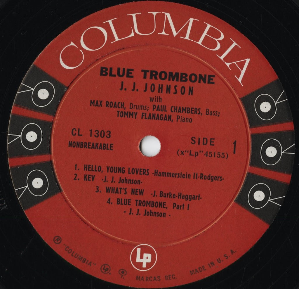 J.J. Johnson - Blue Trombone (CL 1303) 1959 US Columbia|中古LP