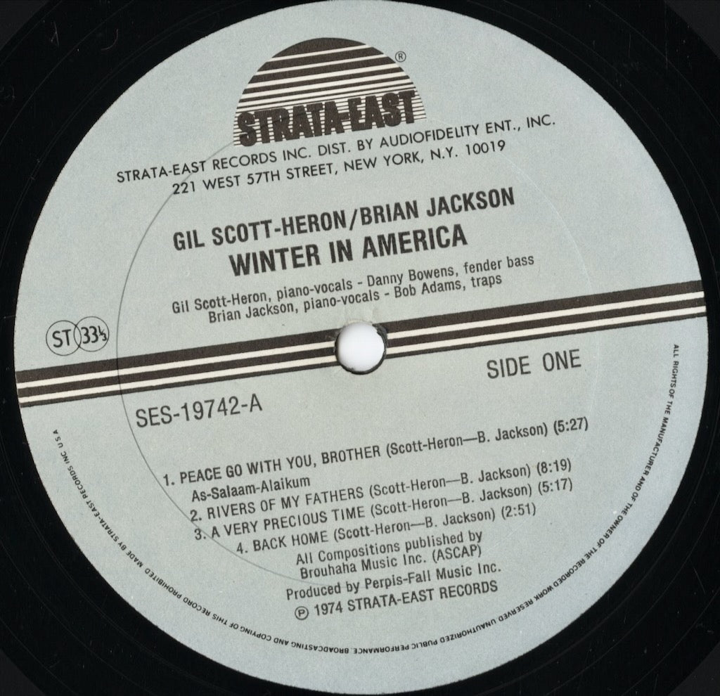 Gil Scott-Heron & Brian Jackson - Winter In America (SES-19742) LP 1980 US Strata-East|中古LP