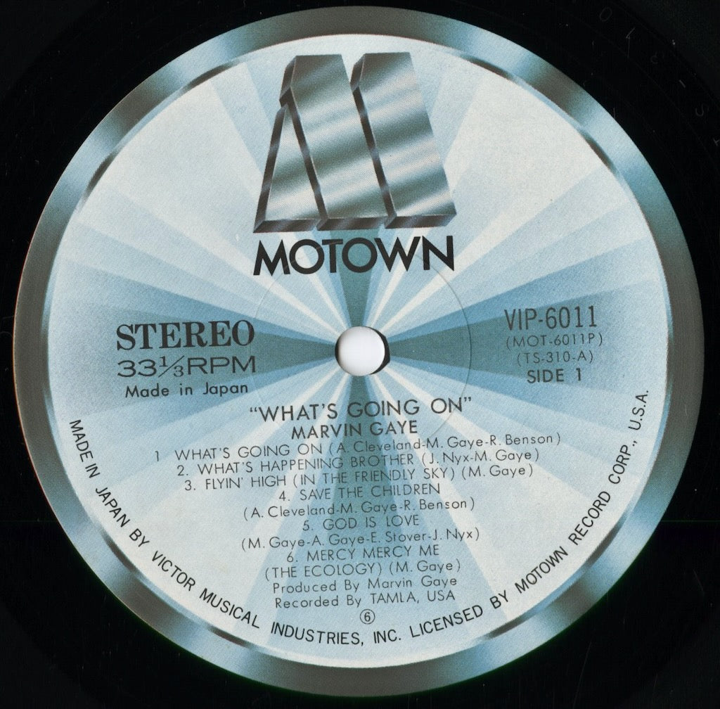 Marvin Gaye - What's Going On (VIP-6011) 1977 JPN Motown/Victor|中古LP
