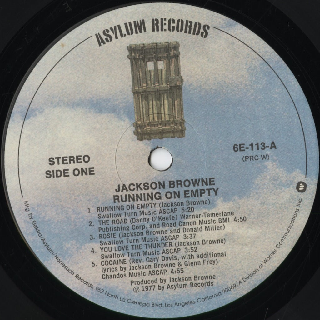 Jackson Browne - Running On Empty (6E-113) 1977 US Asylum|中古LP