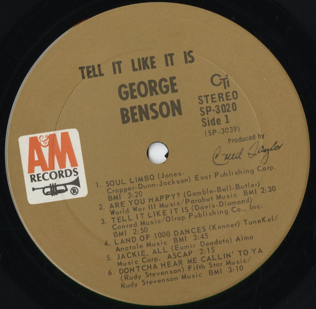 George Benson – Tell It Like It Is (SP 3020) 1969 US A&M/CTI | 中古LP