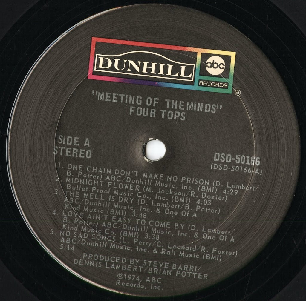 Four Tops - Meeting Of The Minds (DSD-50166) 1974 US ABC|中古LP