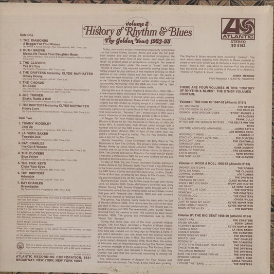 Various – History Of Rhythm & Blues Vol.2: The Golden Years 1953–55 (SD 8162) LP 1968 US Atlantic オリジナル盤 Stereo