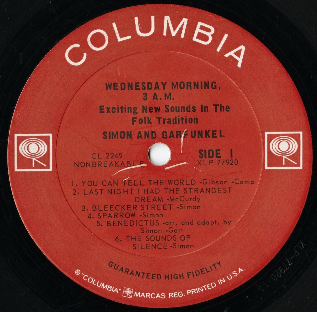 Simon and Garfunkel / サイモン&ガーファンクル / Wednesday Morning, 3AM (CL 2249)
