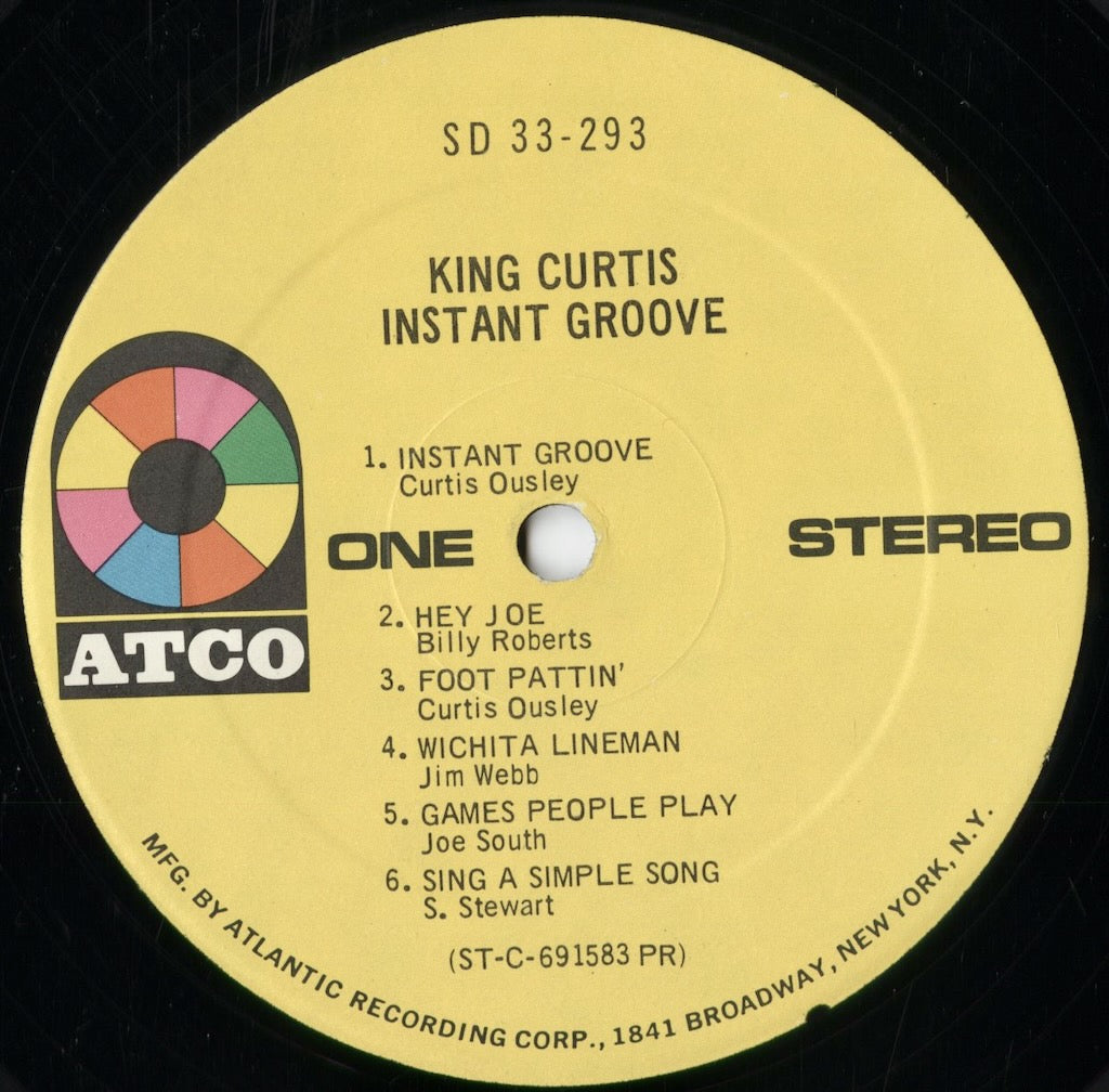 King Curtis - Instant Groove (SD 33-293) 1969 US ATCO|中古LP