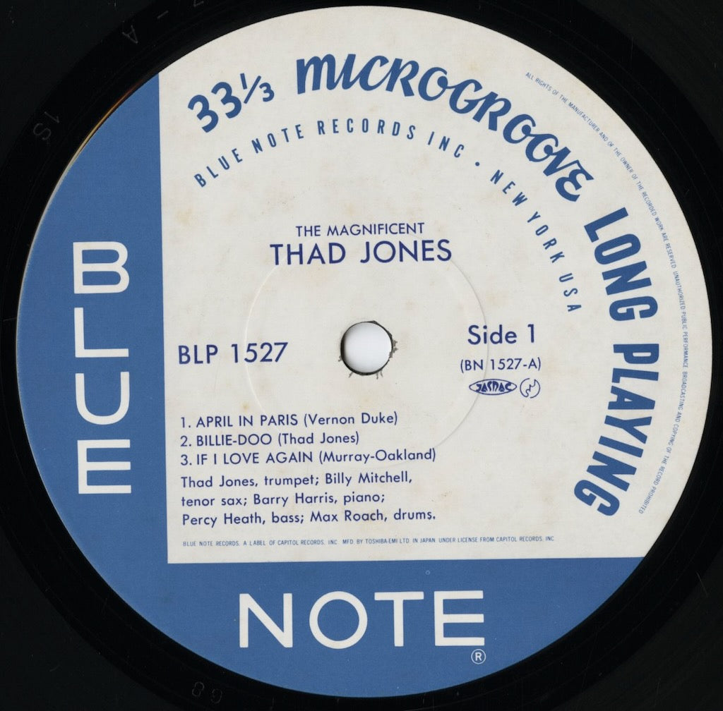 Thad Jones / サド・ジョーンズ / The Magnificent Thad Jones (BN 1527)