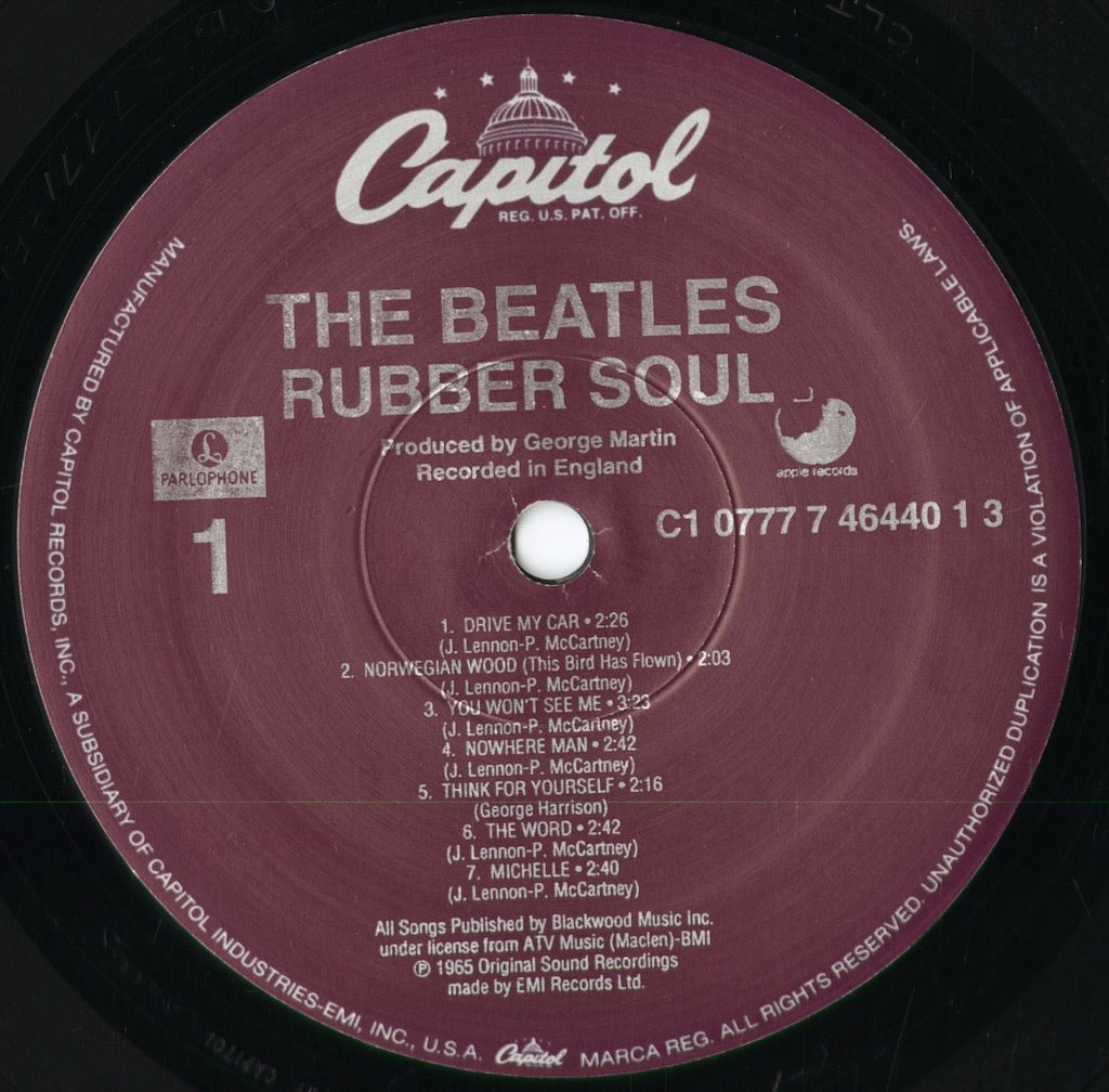 The Beatles - Rubber Soul (C1 0777 7 46440 1 3) 1995 US Capitol|中古LP