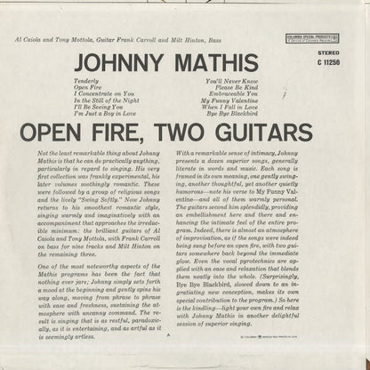 Johnny Mathis / ジョニー・マティス / Open Fire, Two Guitars (C 11256)