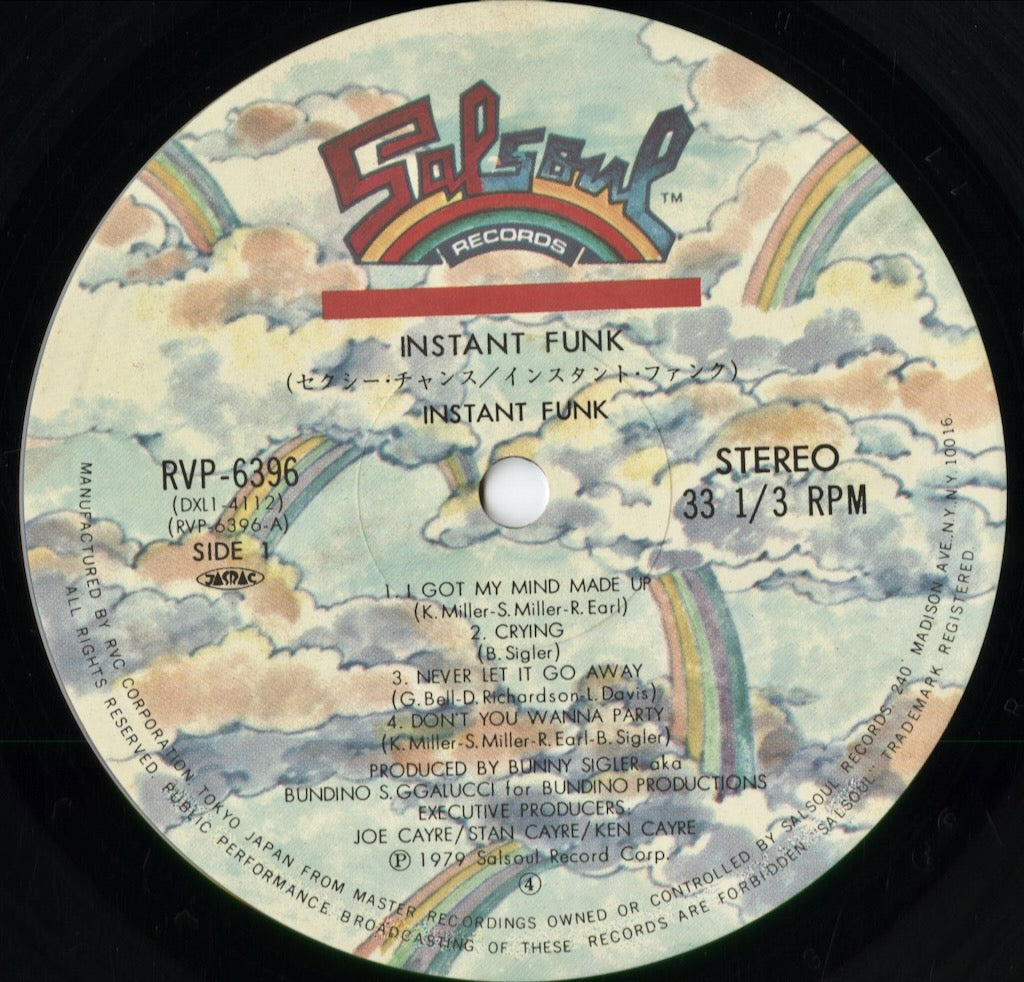 Instant Funk - Instant Funk (RVP-6396) 1979 JPN Salsoul|中古LP