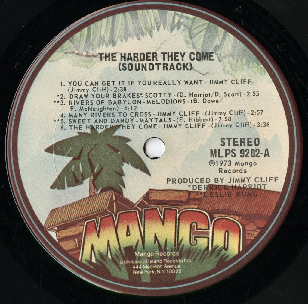 V.A. (Jimmy Cliff, Maytals, Melodians etc...) - The Harder They Come -OST (MLPS-9202) 1973 US Mango|中古LP