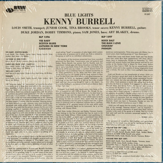 Kenny Burrell - Blue Lights Volume 2 (BST 81597) 1967 US Blue Note - Liberty|中古LP
