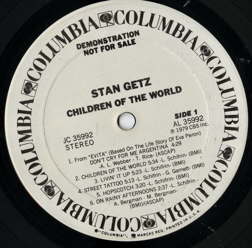 Stan Getz / スタン・ゲッツ / Children Of The World (JC 35992)