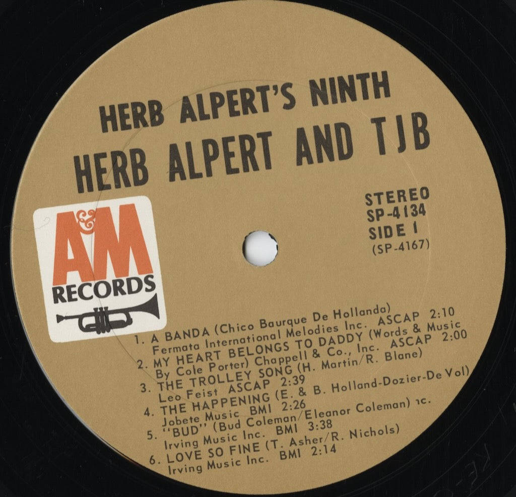 Herb Alpert & The Tijuana Brass – Herb Alpert's Ninth (SP 4134) LP 1967 US A&M|中古LP