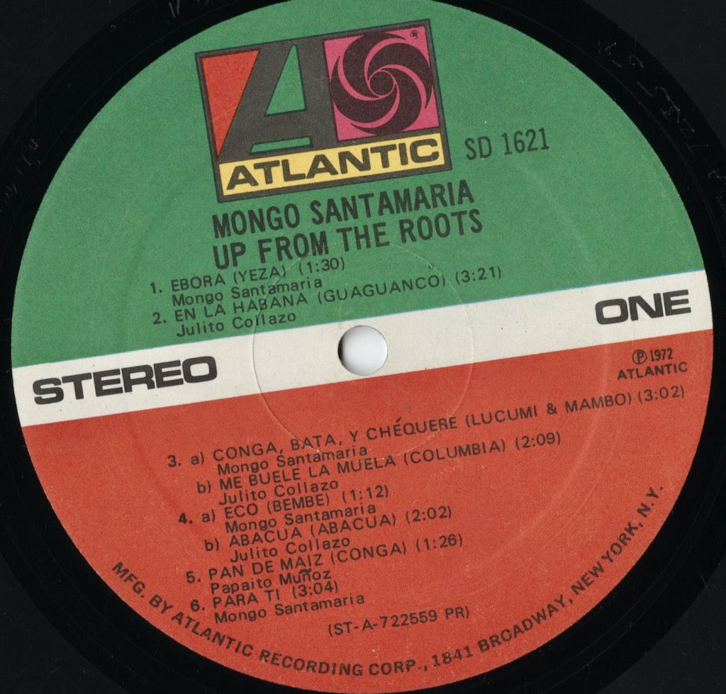 Mongo Santamaria - Up From The Roots (SD1621) LP 1972 US Atlantic|中古LP