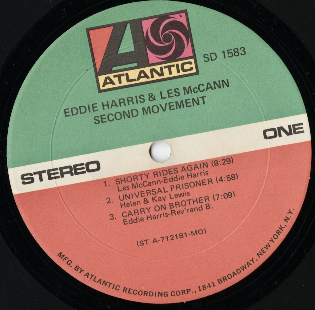 Eddie Harris & Les McCann / エディ・ハリス&レス・マッキャン / Second Movement (SD 1583)