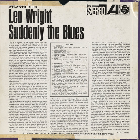 Leo Wright / レオ・ライト / Suddenly The Blues (SD 1393)