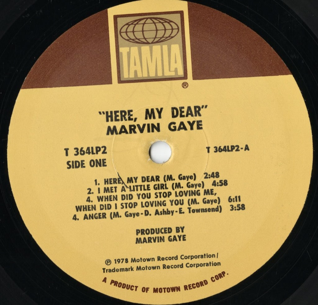 Marvin Gaye - Here, My Dear (T 364LP2) LP 1978 US Tamla|中古LP