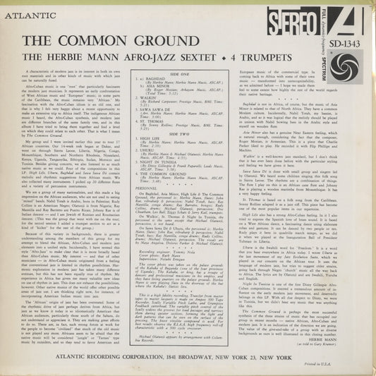 Herbie Mann / ハービー・マン / The Common Ground (SD1343)