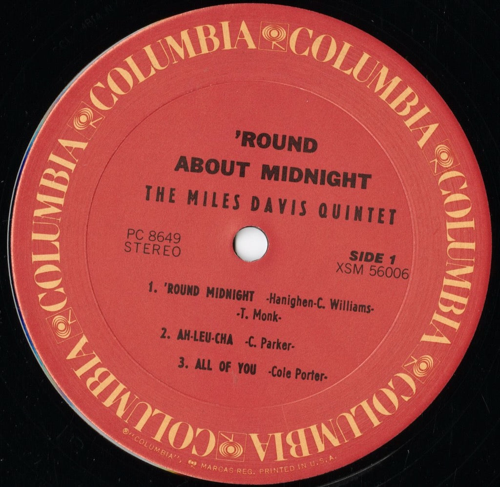 Miles Davis - 'Round About Midnight (PC 8649) 1975 US Columbia|中古LP