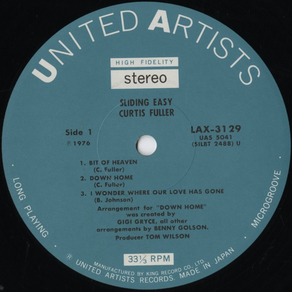 Curtis Fuller / Sliding Easy (United Artists LAX-3129|1976 JPN)