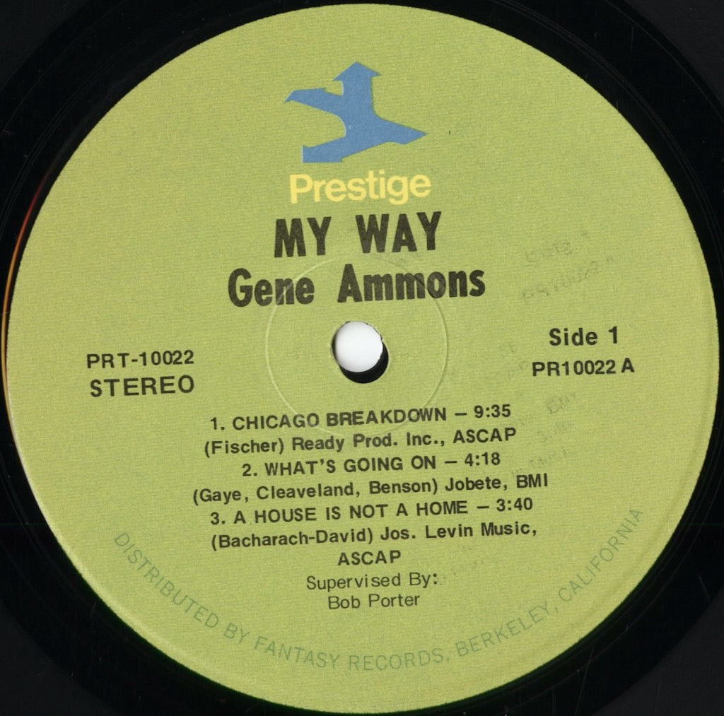 Gene Ammons - My Way (PRT 10022) 1971 US Prestige|中古LP