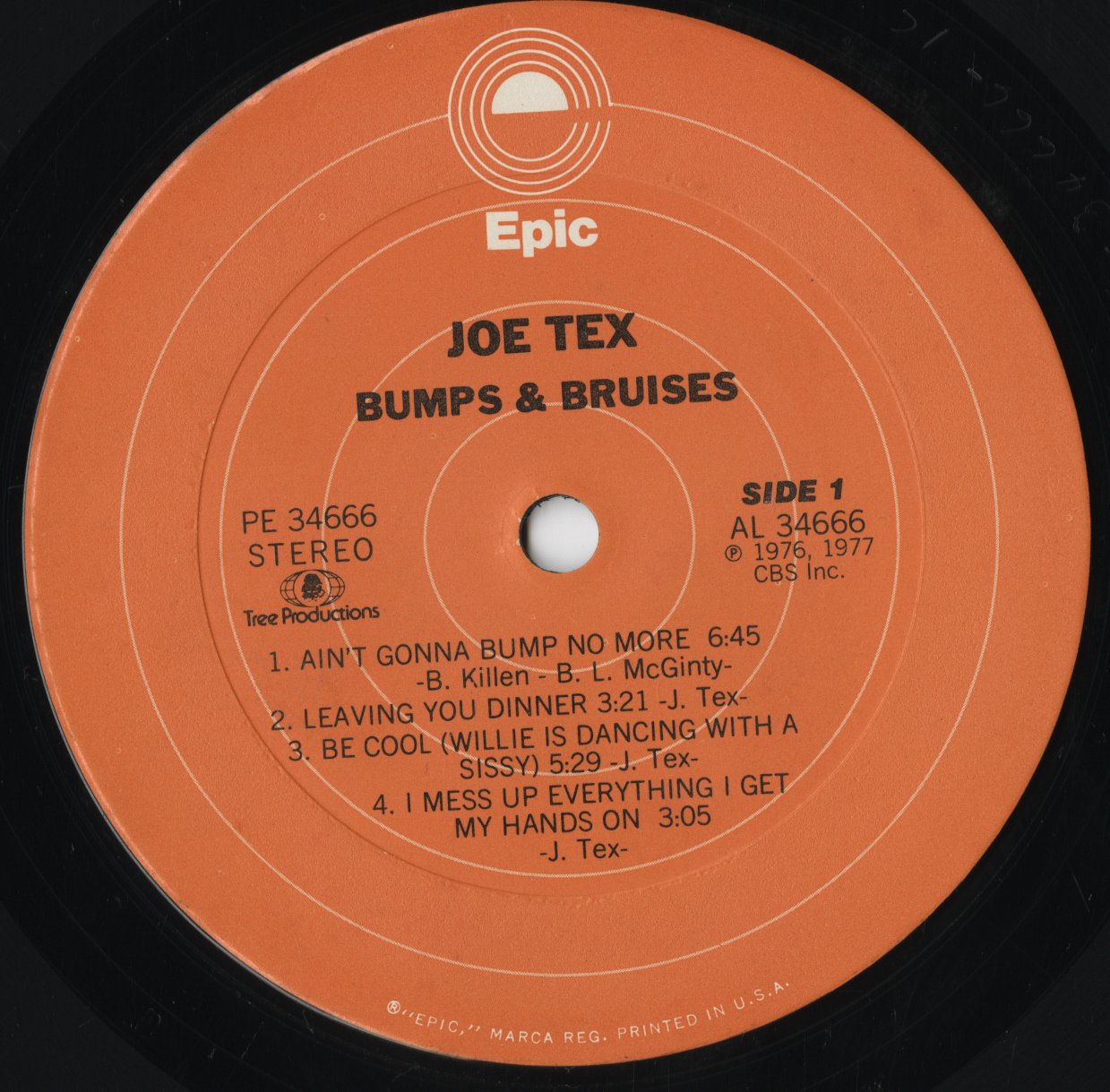 Joe Tex - Bumps & Bruises (PE 34666) LP 1977 US Epic|中古LP