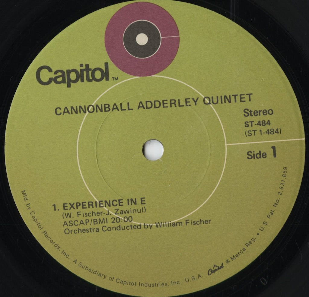 Cannonball Adderley - The Cannonball Adderley Quintet & Orchestra (ST-484) 1970 US Capitol|中古LP