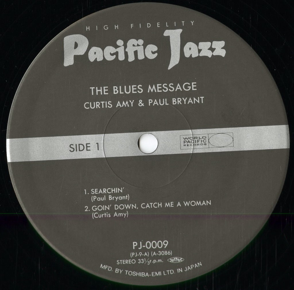 Curtis Amy & Paul Bryant - The Blues Message (PJ-0009) 1992 JPN Pacific Jazz|中古LP