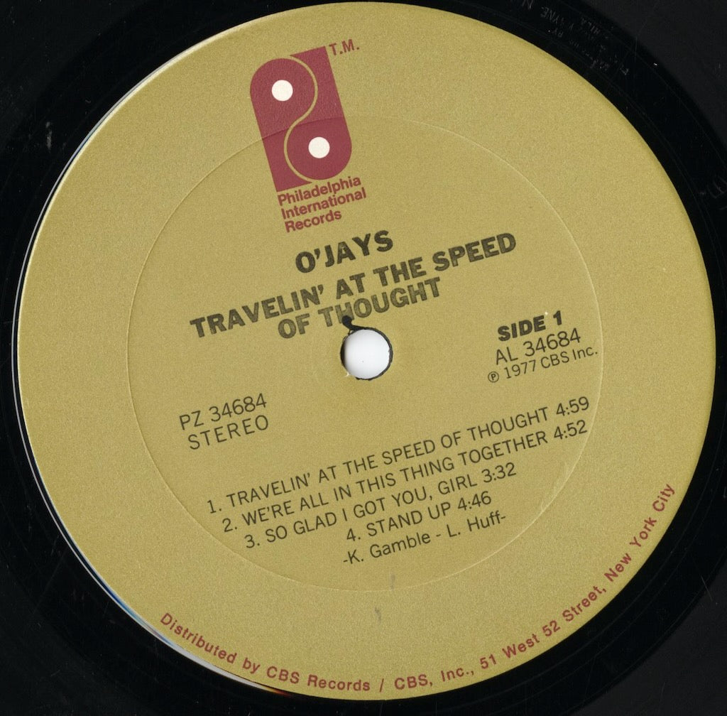 The O'Jays / オージェイズ / Travelin' At The Speed Of Thought (PZ 34684)