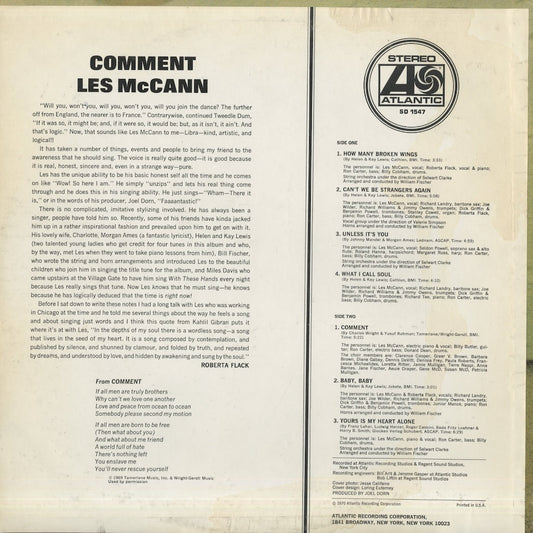 Les McCann / レス・マッキャン / Comment (SD 1547)