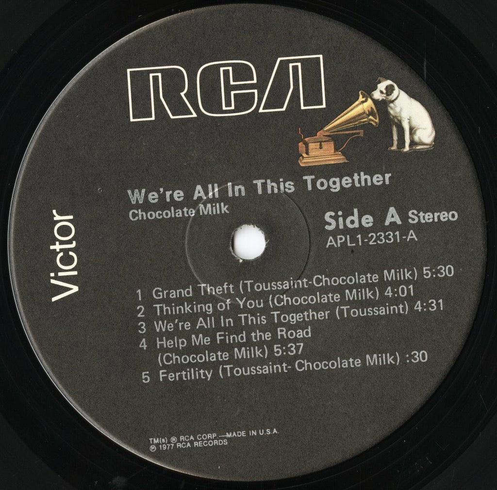 Chocolate Milk / チョコレート・ミルク / We're All In This Together (APL1-2331)