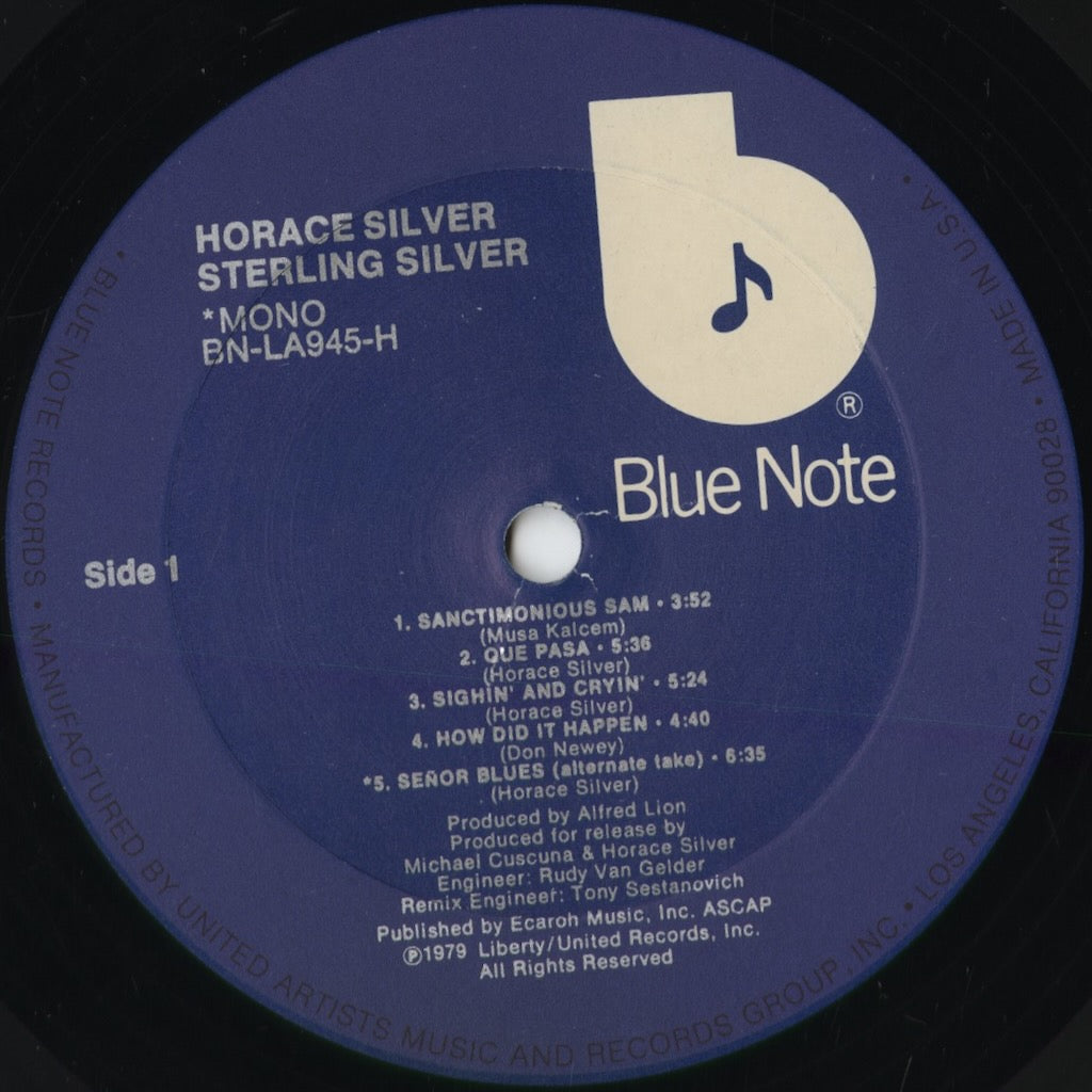 Horace Silver - Sterling Silver (BN-LA945-H) 1979 US Blue Note|中古LP