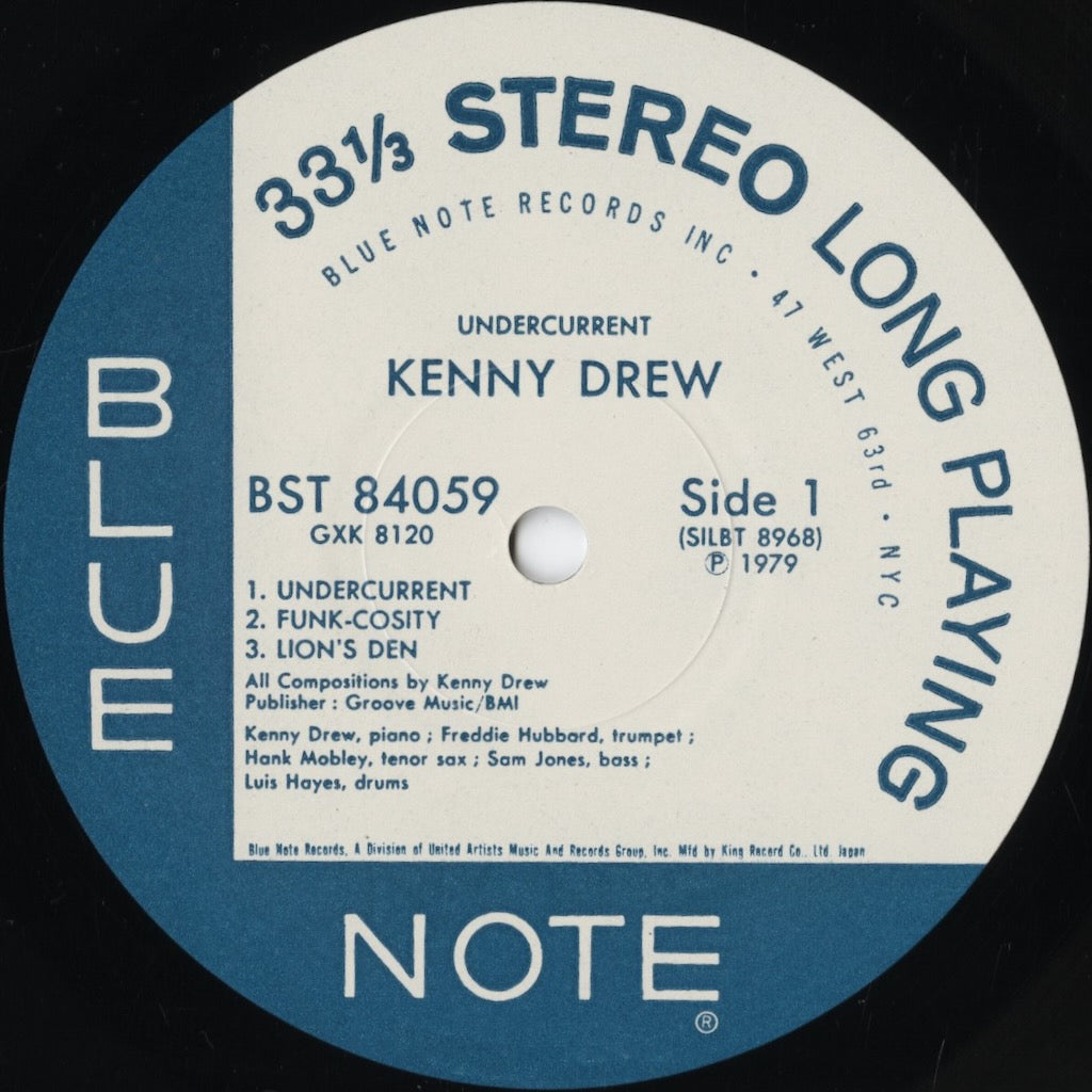 Kenny Drew - Undercurrent (GXK 8120) 1979 JPN Blue Note|中古LP