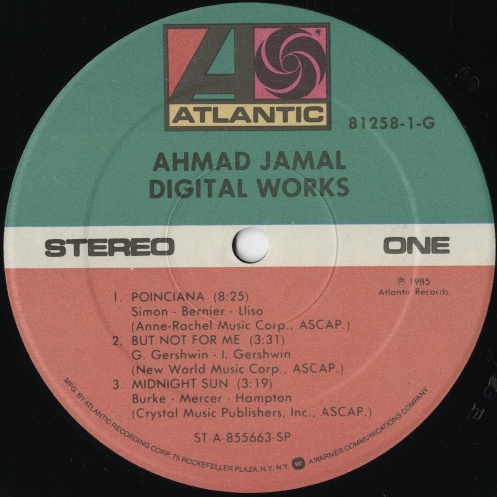Ahmad Jamal / アーマッド・ジャマル / Digital Works (81258-1-G)