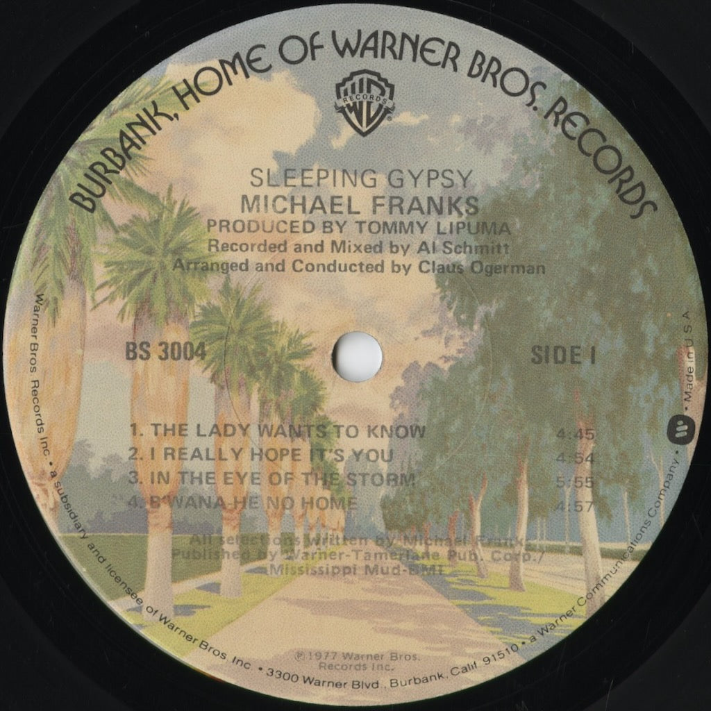 Michael Franks - Sleeping Gypsy (BS 3004) 1977 US Warner Bros.|中古LP