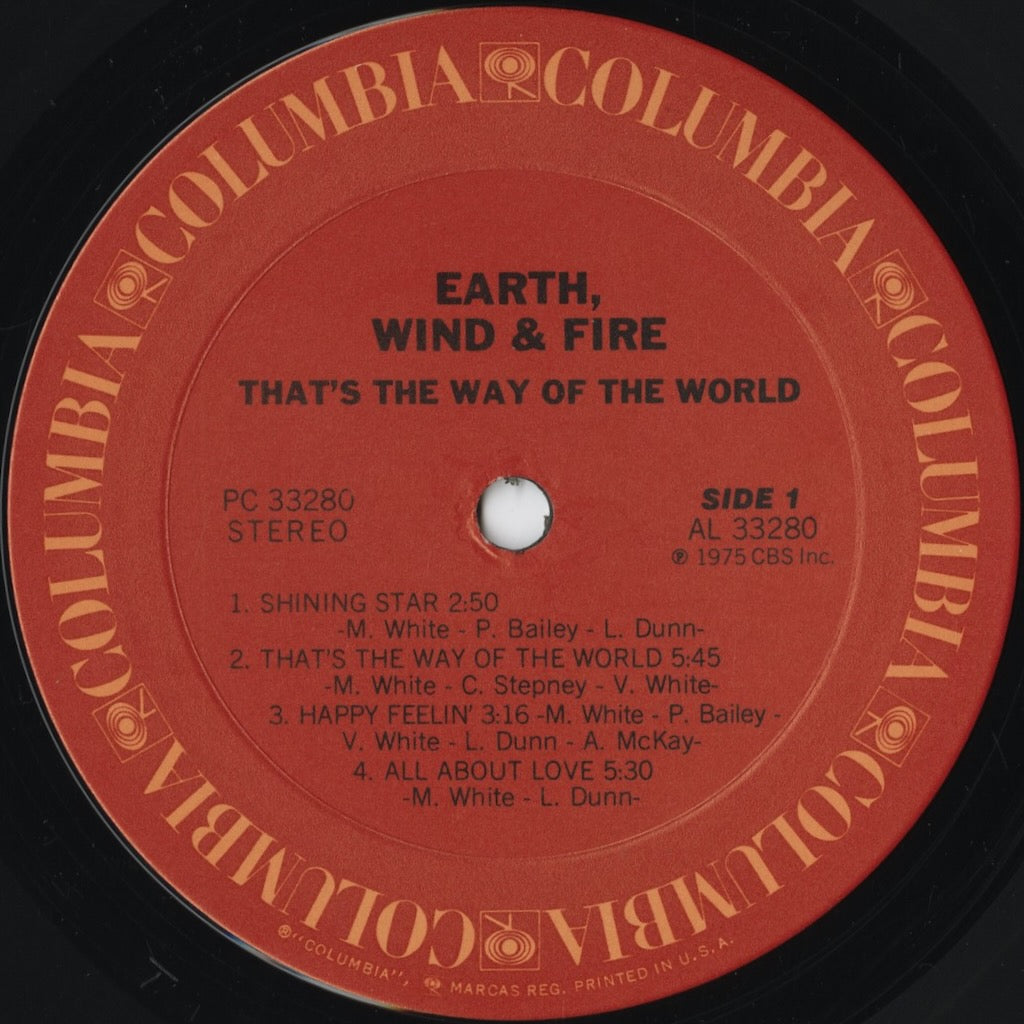 Earth Wind & Fire – That's The Way Of The World (PC 33280) LP 1975 US Columbia | 中古LP