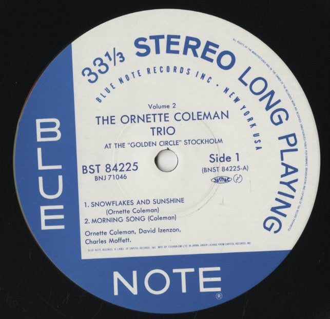 Ornette Coleman / オーネット・コールマン / At The Golden Circle Stockholm Volume Two (BNJ-71046)