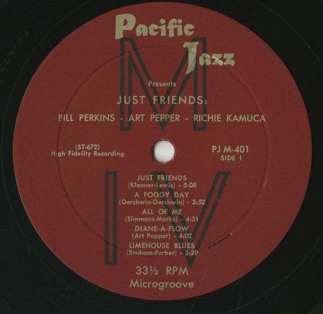 Bill Perkins / ビル・パーキンス / Just Friends (PJ M-401)