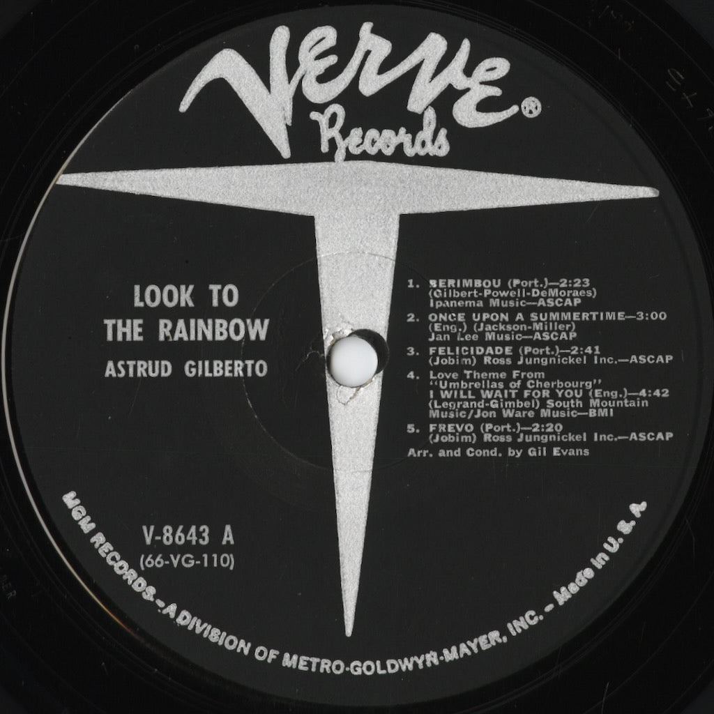 Astrud Gilberto - Look To The Rainbow (V-8643) 1966 US Verve|中古LP