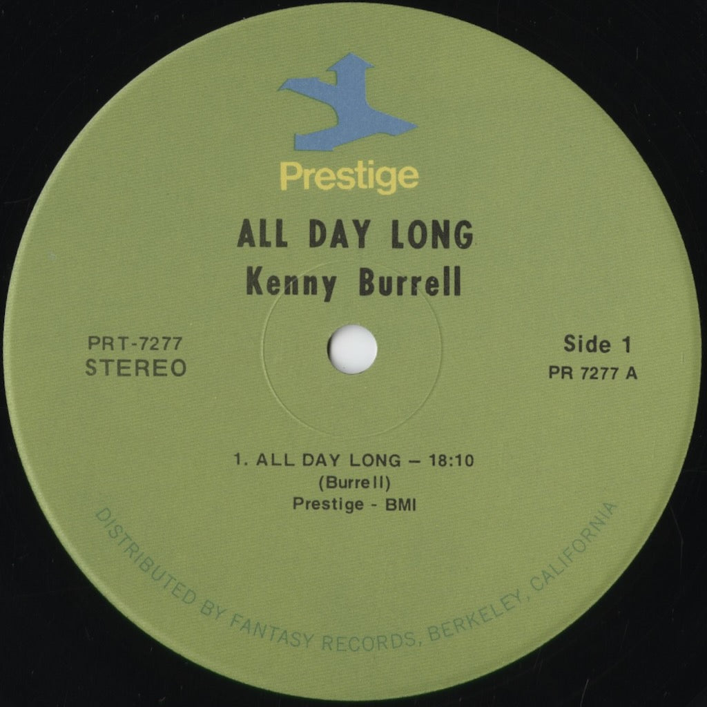 Kenny Burrell - All Day Long (PRT-7277) 1973 US Prestige|中古LP