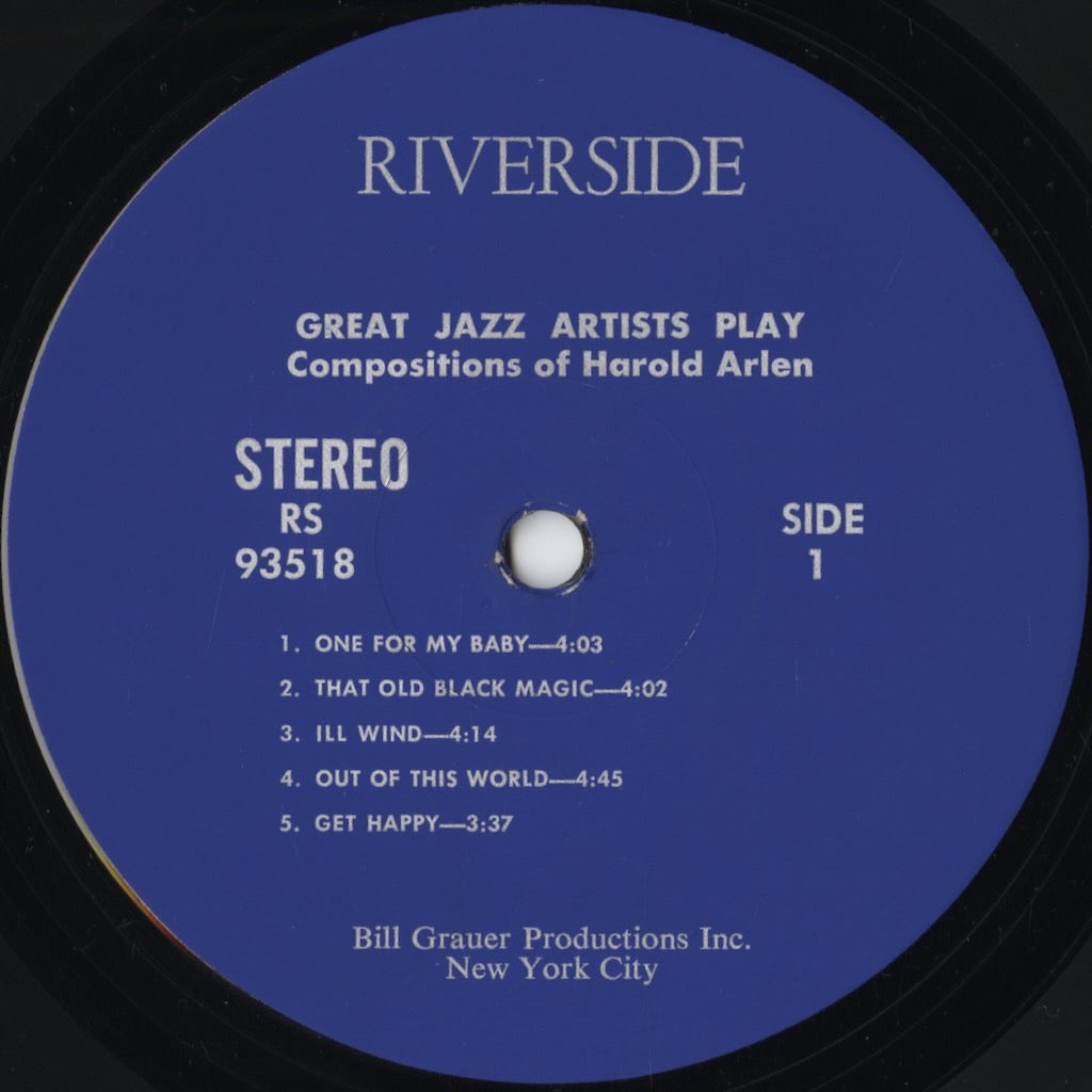 V.A. – Great Jazz Artists Play Compositions Of Harold Arlen (RS 93518) LP 1963 US Riverside | 中古LP