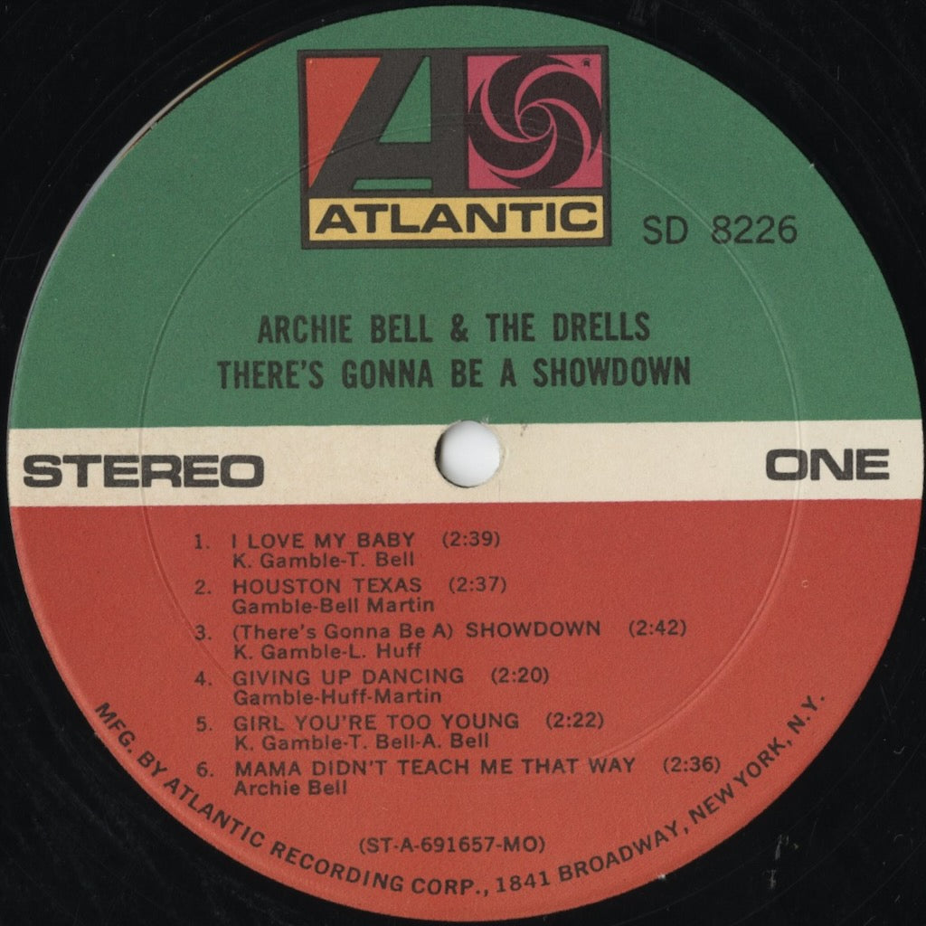 Archie Bell & The Drells – There's Gonna Be A Showdown (SD 8226) LP 1969 US Atlantic | 中古LP