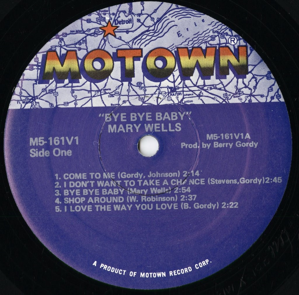 Mary Wells - Bye Bye Baby - I Don't Want To Take A Chance (M5-161V1) 1981 US Motown|中古LP