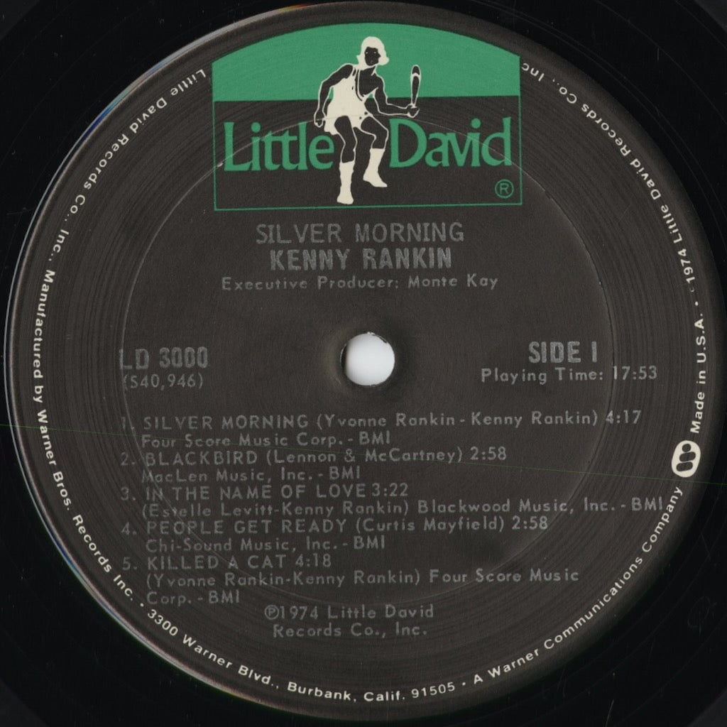 Kenny Rankin - Silver Morning (LD 3000) 1974 US Little David|中古LP