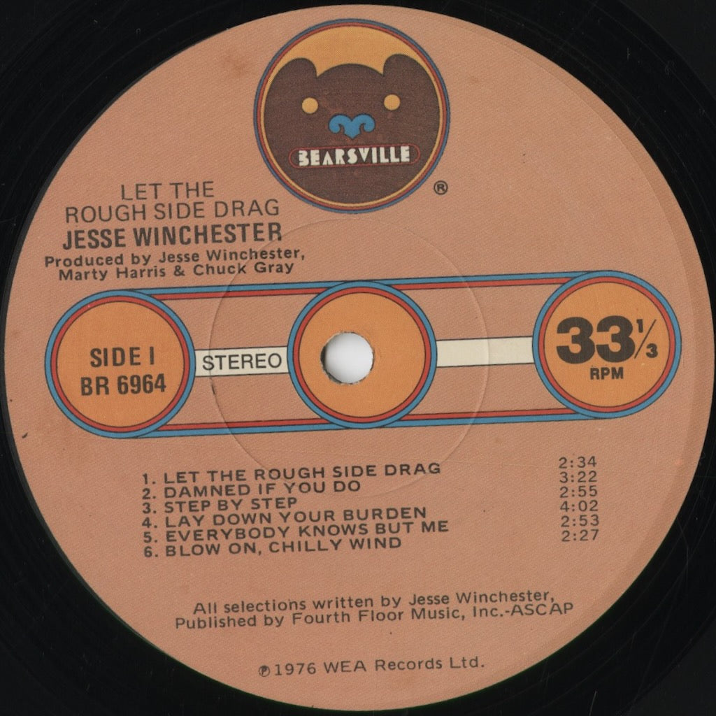 Jesse Winchester - Let The Rough Side Drag (BR 6964) 1976 US Bearsville|中古LP