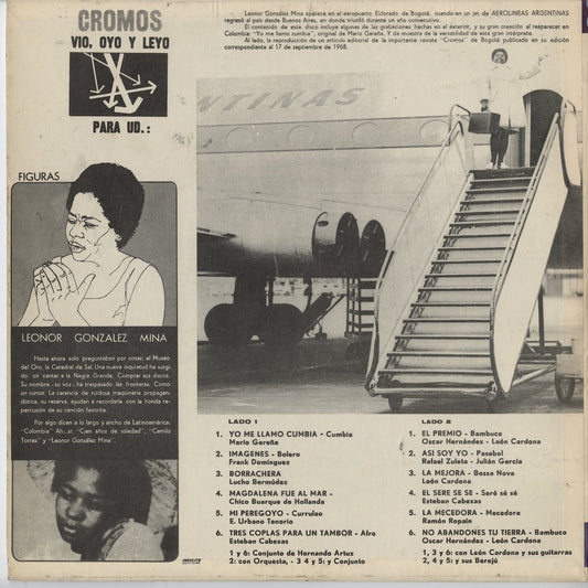 Leonor González Mina - ¡La Internacional! (LP 12-682) LP 1968 コロンビア Sonolux|中古LP