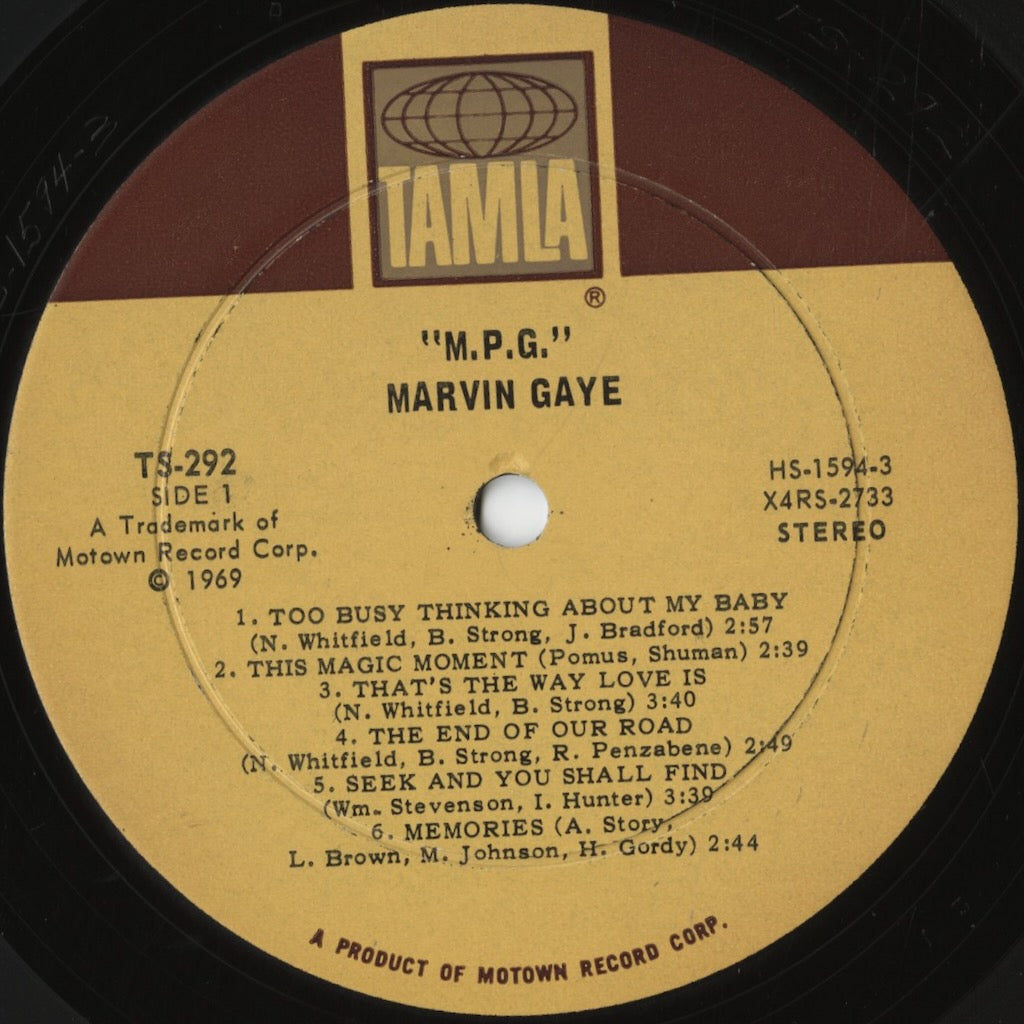 Marvin Gaye / マーヴィン・ゲイ / M.P.G (TS-292)