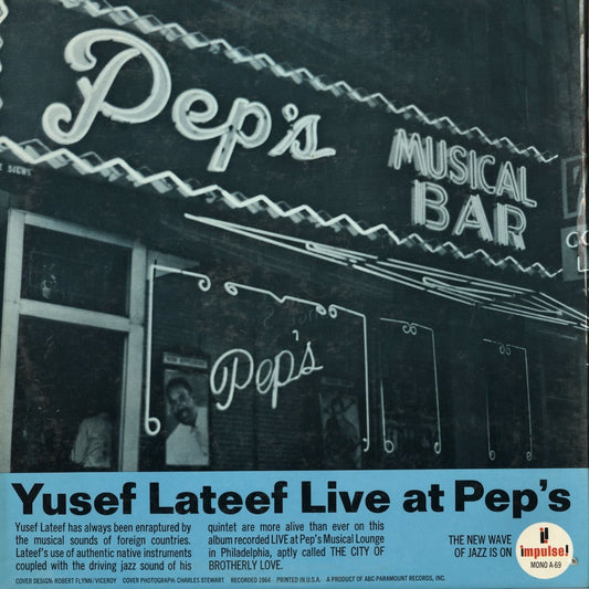 Yusef Lateef - Live At Pep's (A-69) LP 1965 US Impulse|中古LP
